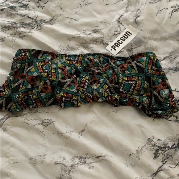 NWT. Pacsun. Frilly bandeau top - Picture 1 of 2